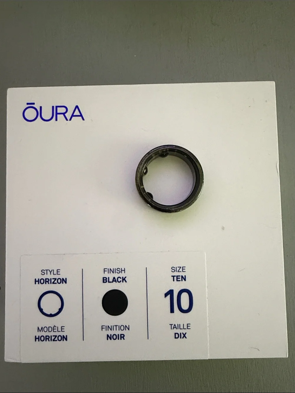 Oura Horizon Smart Ring in Black